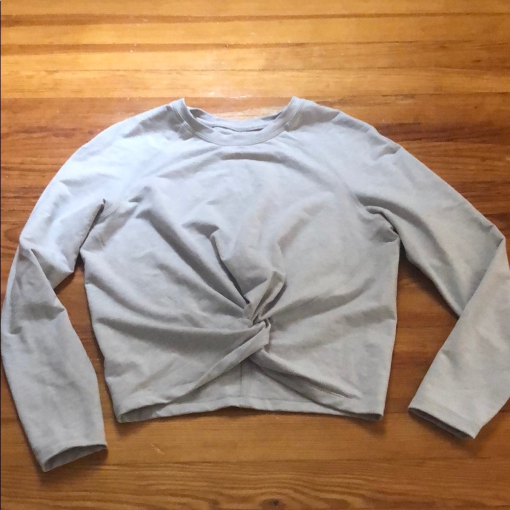 Lululemon cropped sweat shirt